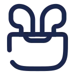 Airbuds Case Open SVG Icon